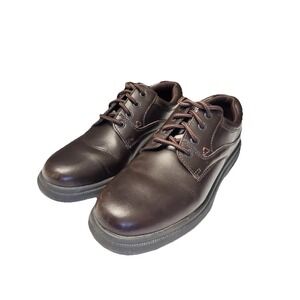 Hush Puppies Mens‎ Shoes 9 Brown Glen Brown Leather Oxford Excellent Condition